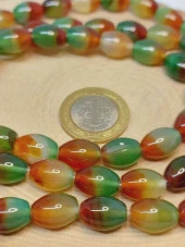 Akik Taşı Arpa Kesim 10x13mm Dizi (49436) thumbnail 2