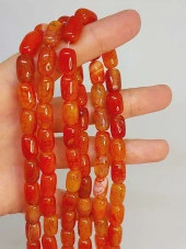 Akik Taşı Kapsül Kesim 8x12mm Dizi (49438) thumbnail 1