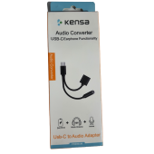 KENSA TYPE-C TO TYPE-C  AUDİO KULAKLIK DÖNÜŞTÜRÜCÜ KULAKLIK VE ŞARJ OTG - 1