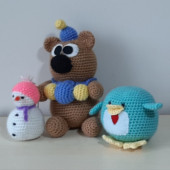 Amigurumi Oyuncak Ayıcıklar Uyku Bebekleri Turkuaz - 2