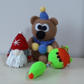 Amigurumi Örgü Oyuncak Uyku Bebekleri ve Tilki Anahtarlık - 2