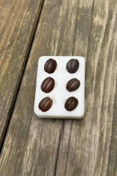 Kahve Çekirdeği Altılı Silikon Mum Kalıbı thumbnail 1