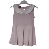 SELFİE VİSKON BEBE YAKALI KIZ ÇOCUK ELBİSE - 1