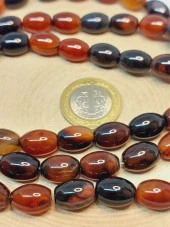 Akik Taşı Arpa Kesim 10x13.5mm Dizi (49448) thumbnail 2