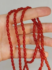 Akik Taşı Arpa Kesim 4x6.5mm Dizi (49464) thumbnail 1