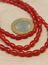 Akik Taşı Arpa Kesim 4x6.5mm Dizi (49464) thumbnail 2