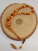 Kıbrıs Ağacı 33lük Tesbih 9.5mm Usta İşçilikli (49502) thumbnail 2