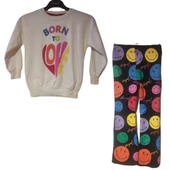 JELİBOOM LOVE BASKILI KIZ ÇOCUK TAKIM - 1