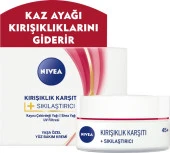 NIVEA + Krem Yaş 45+ (50ml),Yaşa Özel Yüz Bakım Kremi,Kayısı Çekirdeği ve Shea Yağı ile Yoğun Cilt B - 3