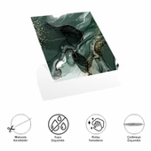 Periboia DecoHandy Pvc Duvar Karosu 30x30cm 4'Lü Paket -  Zümrüt 0,36m2 - 2