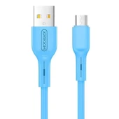 Joyroom S-M357S Mikro Şarj ve Data Kablosu 2A 1m Mavi thumbnail 1