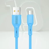 Joyroom S-M357S Mikro Şarj ve Data Kablosu 2A 1m Mavi thumbnail 4