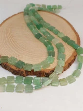 Aventurin Taşı Yandan Oyuklu Kare Kesim 10x10mm Dizi (49572) thumbnail 4