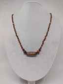 15 Göz Tibet Akik Sembollü Jasper Taşı Tasarım Kolye (49575) thumbnail 4