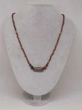 15 Göz Tibet Akik Sembollü Jasper Taşı Tasarım Kolye (49575) thumbnail 6