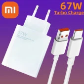 Orjinal Xiaomi Mi 10T Pro 5G Type-C Data Kablo ve 67W 6A MYD-12-ES Hızlı Şarj cihazı thumbnail 1