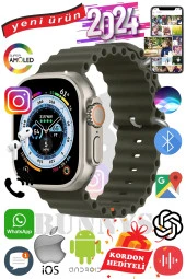 BlackBerry Uyumlu Akıllı Saat ULTRA MAX 2024 Kordon Hediyeli Amoled Ekran thumbnail 1