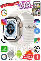 Xiaomi Redmi Note 8 Uyumlu Akıllı Saat ULTRA MAX 2024 Kordon Hediyeli Amoled Ekran - 1