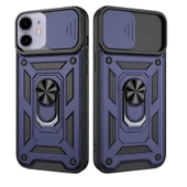 Apple iPhone 11 Uyumlu Kızaklı Kamera Korumalı Tank Kılıf thumbnail 4