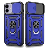 Apple iPhone 11 Uyumlu Kızaklı Kamera Korumalı Tank Kılıf thumbnail 3