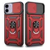 Apple iPhone 11 Uyumlu Kızaklı Kamera Korumalı Tank Kılıf thumbnail 2