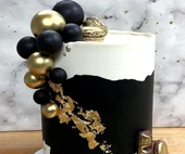 PASTA SÜSLEME TOPU YALDIZLI SİYAH - 3