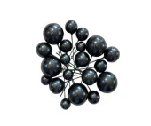 PASTA SÜSLEME TOPU YALDIZLI SİYAH - 1