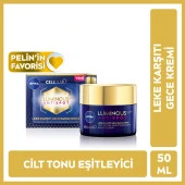 Nivea Luminous630 Leke Karşıtı Gece Yüz Bakım Kremi 50ml,Hyaluronik Asit, Tüm Cilt Tipleri - 1
