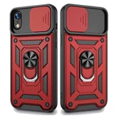 Apple iPhone XR Uyumlu Kızaklı Kamera Korumalı Tank Kılıf thumbnail 2