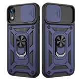 Apple iPhone XR Uyumlu Kızaklı Kamera Korumalı Tank Kılıf thumbnail 4