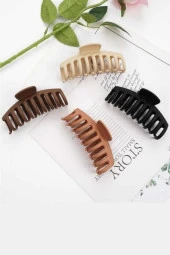 Mandal Toka 4 Adet Kahverengi Büyük Boy Mandal Toka - 4