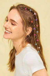 Saç Süsü 24 Adet Renkli Saç Boncuğu - 2