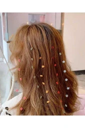 Saç Süsü 24 Adet Renkli Saç Boncuğu - 3