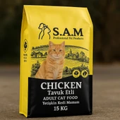 S.A.M Tavuk Etli Yetişkin Kedi Maması 15 Kg thumbnail 1