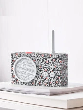 Lexon Tykho 3 Bluetooth Hoparlör ve Radyo X Keith Haring  - Love thumbnail 2
