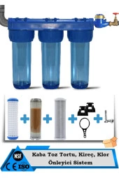 Daire Bina Sayaç Girişi 3 Aşama Su Arıtma Cihazı (KLOR ,KİREÇ , TORTU ÖNLEYİCİ YUMUŞATMA SİSTEMİ) thumbnail 1