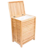 PANALI AHŞAP ÇAMAŞIR SEPETİ (DEMONTE)1 - 2