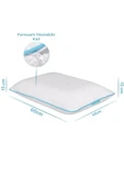 Viscofoam Boyun Destekli Ortopedik Yastık Tombul Visco Yastık - 59x39x13cm - 3