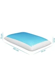 Viscofoam Evva Terletmeyen Ortopedik Yastık Serinleten Visco Yastık Jelli Yastık 59x39x13cm - 2