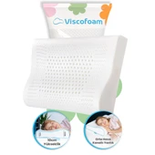Viscofoam Hava Kanallı Ortopedik Boyun Destekli Yastık Visco Yastık 57x37x10-7cm - 1