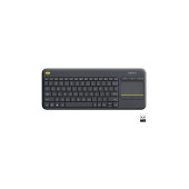 logitech K400 Plus Dokunmatik Yüzeyli USB Bağlantılı Türkçe Q TV Klavyesi - Siyah - 1