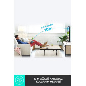 logitech K400 Plus Dokunmatik Yüzeyli USB Bağlantılı Türkçe Q TV Klavyesi - Siyah - 4