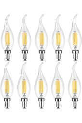 Livora Lighting Rustik Led Ampul 4w E14 Ince Duy Gün Işığı 3200k 10 Adet Kıvrık Mum Ampul - 1