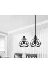 Livora Lighting Prizma Siyah Tekli Sarkıt Avize - 1