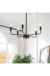 Livora Lighting Tuana 5 Li Siyah Modern Sarkıt Avize - 2