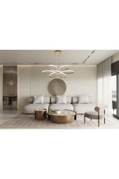 Livora Lighting Stella Modern Beyaz Sarkıt Led Avize - 1