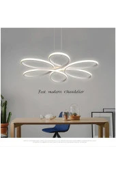 Livora Lighting Stella Modern Ledli Beyaz Spor Avize Salon Mutfak Yatak Odası Avizesi - 3