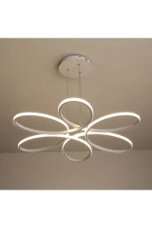 Livora Lighting Stella Modern Ledli Beyaz Spor Avize Salon Mutfak Yatak Odası Avizesi - 4
