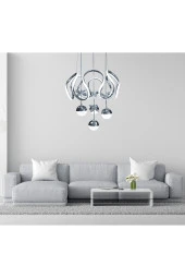 Livora Lighting Diana Modern Sarkıt Kelebekli Krom 3 Kademeli Ledli Avize - 1