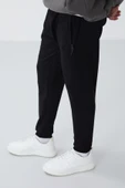 Tommy Life Siyah Fermuar Cepli Standart Kalıp Jogger Erkek Eşofman Alt - 84651 - 3